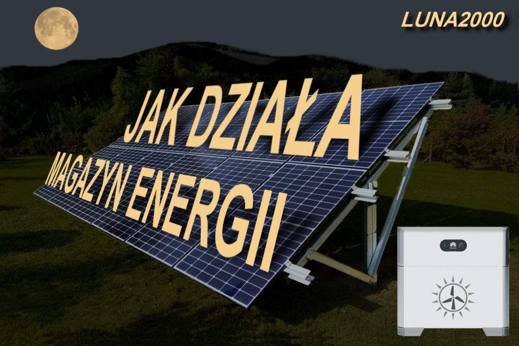 Magazyn energii HUAWEI LUNA2000 w nocy